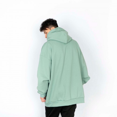 Yunost™ Ghost Logo Oversized Piqué Hoodie (OS)