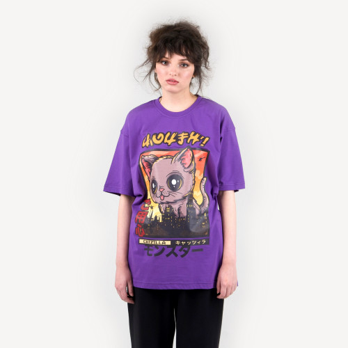 Футболка оверсайз ЮНОСТЬ™ «Catzilla»