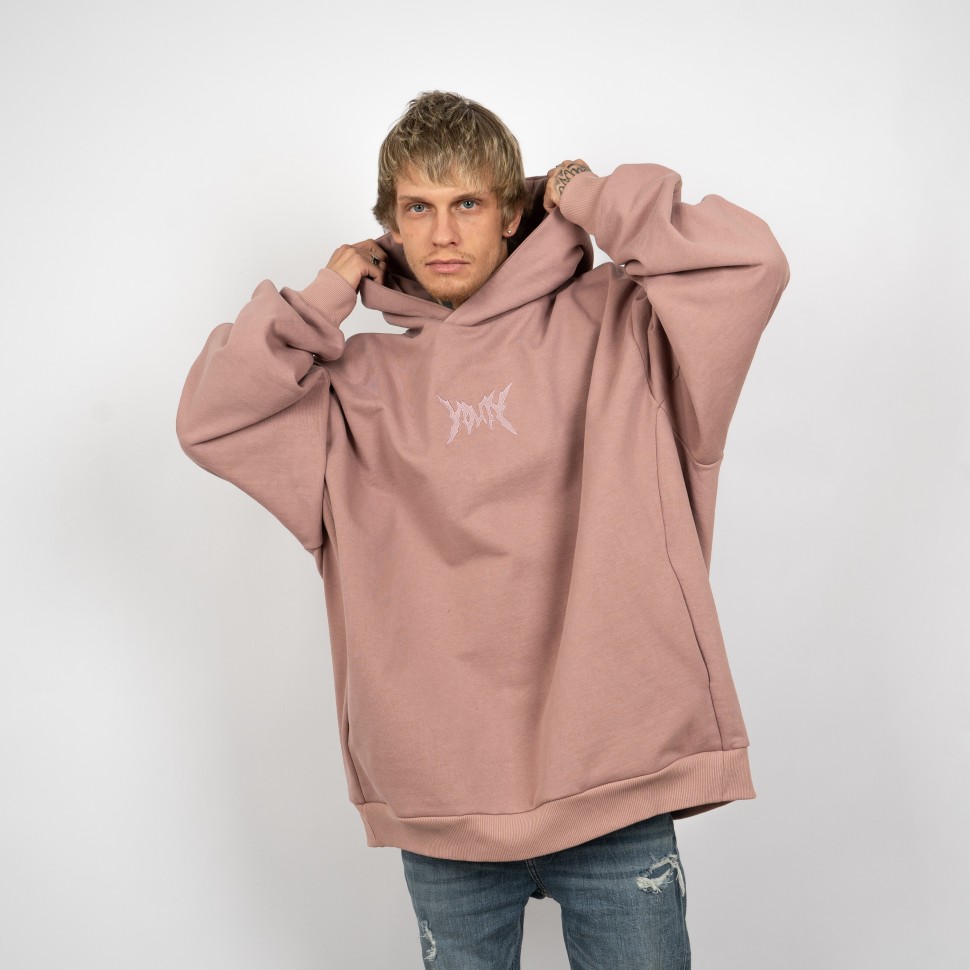 Yunost Youth Embroidery Logo Heavyweight Oversized Hoodie OS 15oz