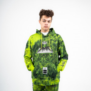 Yunost™ x Outplay Biohazard Tie-Dye Oversized Hoodie