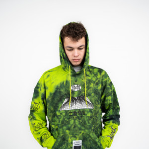 Yunost™ x Outplay Biohazard Tie-Dye Oversized Hoodie