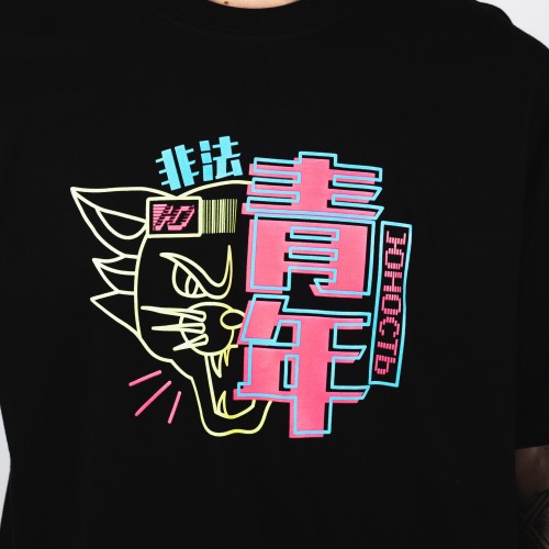 Yunost™ Neon Cat Tee Shirt