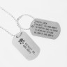 Yunost™ MGS Tribute CREW Engraving ID Tag w/Chain