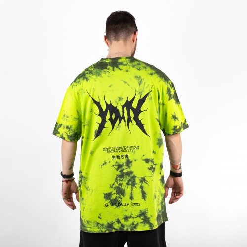 Yunost™ x Outplay Crooked Young Oversized Tie-Dye Tee Shirt