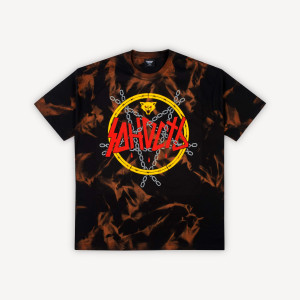 Yunost™ vs. Slayer Reign in Blood Rip-Off Oversized Tie-Dye Tee Shirt