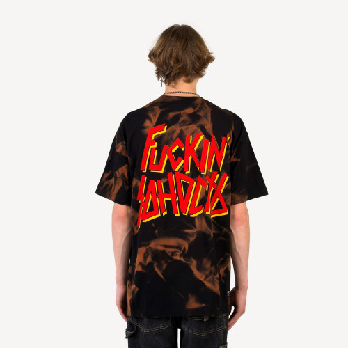 Yunost™ vs. Slayer Reign in Blood Rip-Off Oversized Tie-Dye Tee Shirt